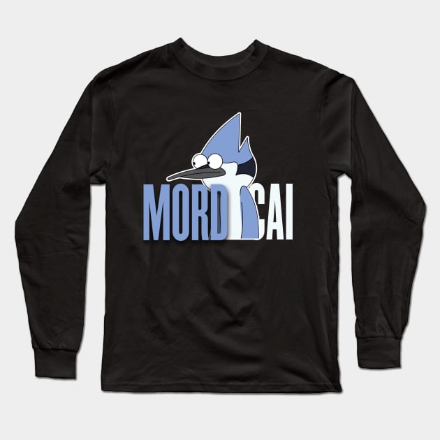 Mordecai's Whimsical Portrait Long Sleeve T-Shirt by StickersMan